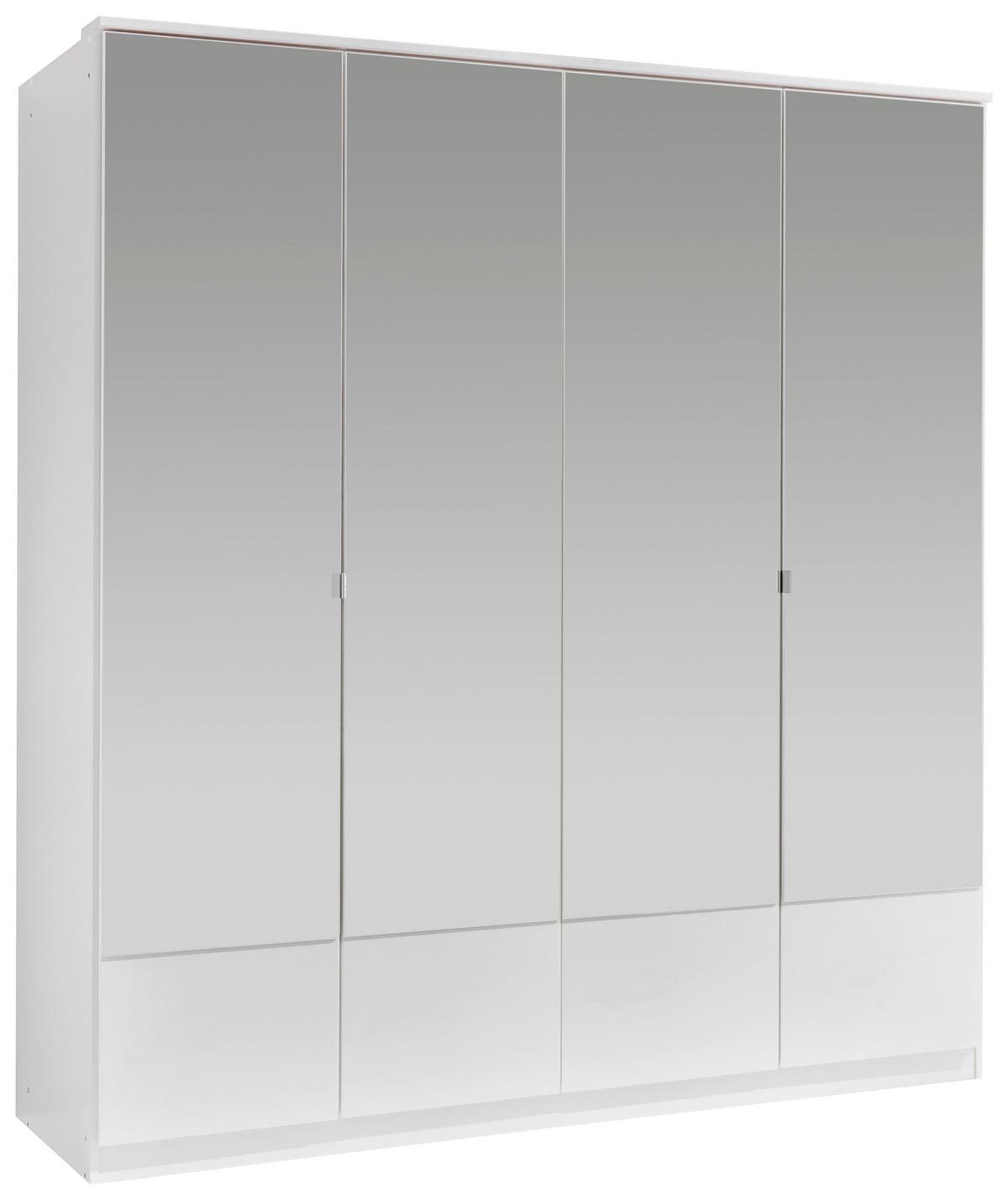 Ormar S Klasičnm Vratima Imago - bijela/boje aluminija, Konvencionalno, staklo/drvni materijal (180/199/58cm) - Modern Living