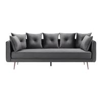 Mega Sofa Luis - siva/ružičasto zlatna, Moderno, drvo/metal (225/87/87cm) - Bessagi Home