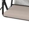 HAMMOCK SAVANNA - ljusgrå/svart, Modern, metall/textil (170/162/120cm) - Bessagi Garden