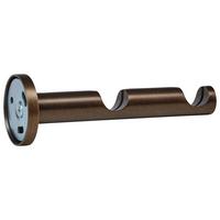 Doppelträger Rillcube in Bronze - Bronzefarben, Metall (12cm) - Modern Living