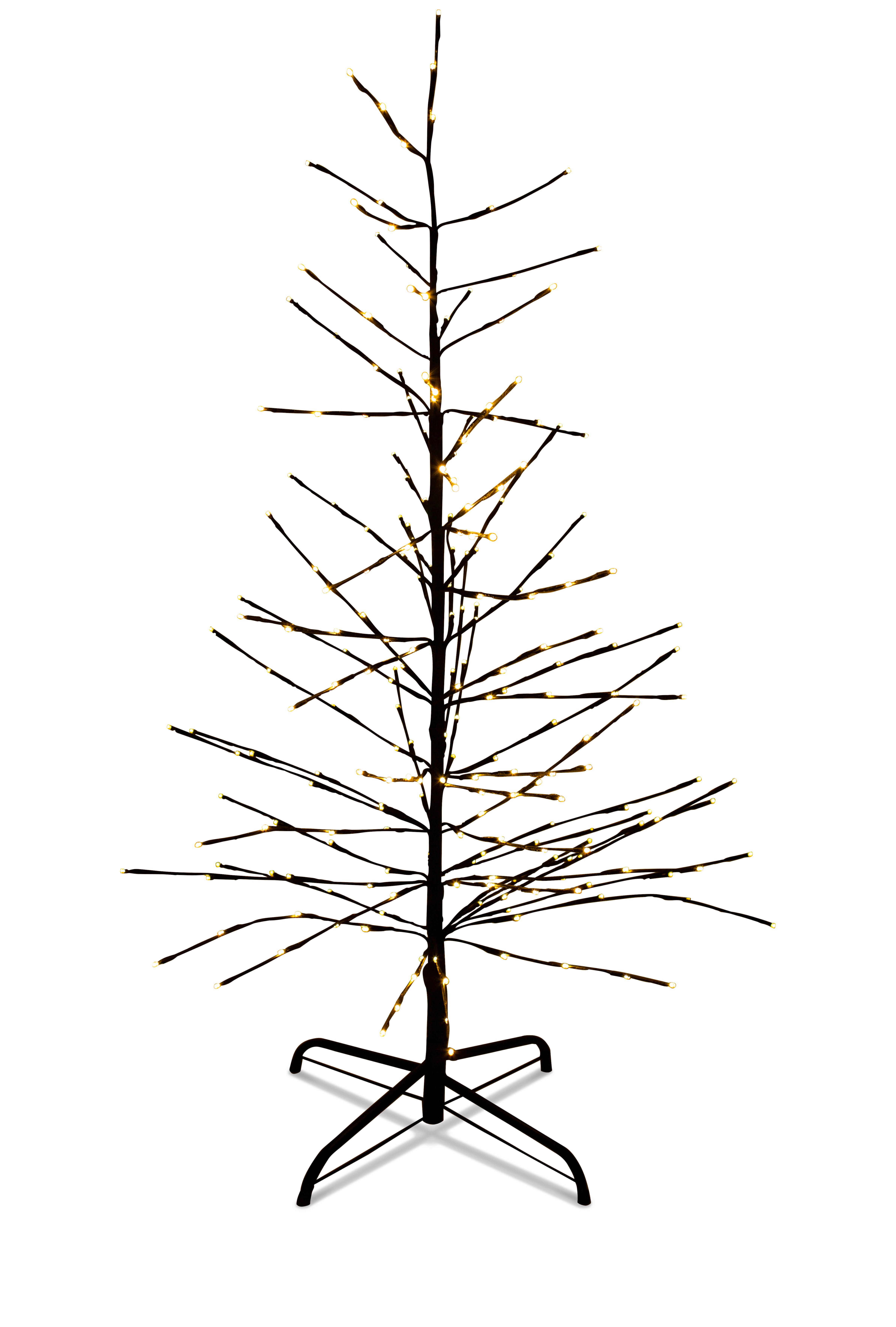LED Díszlámpa Baumi - fekete, Konventionell, műanyag/fém (150cm) - Modern Living