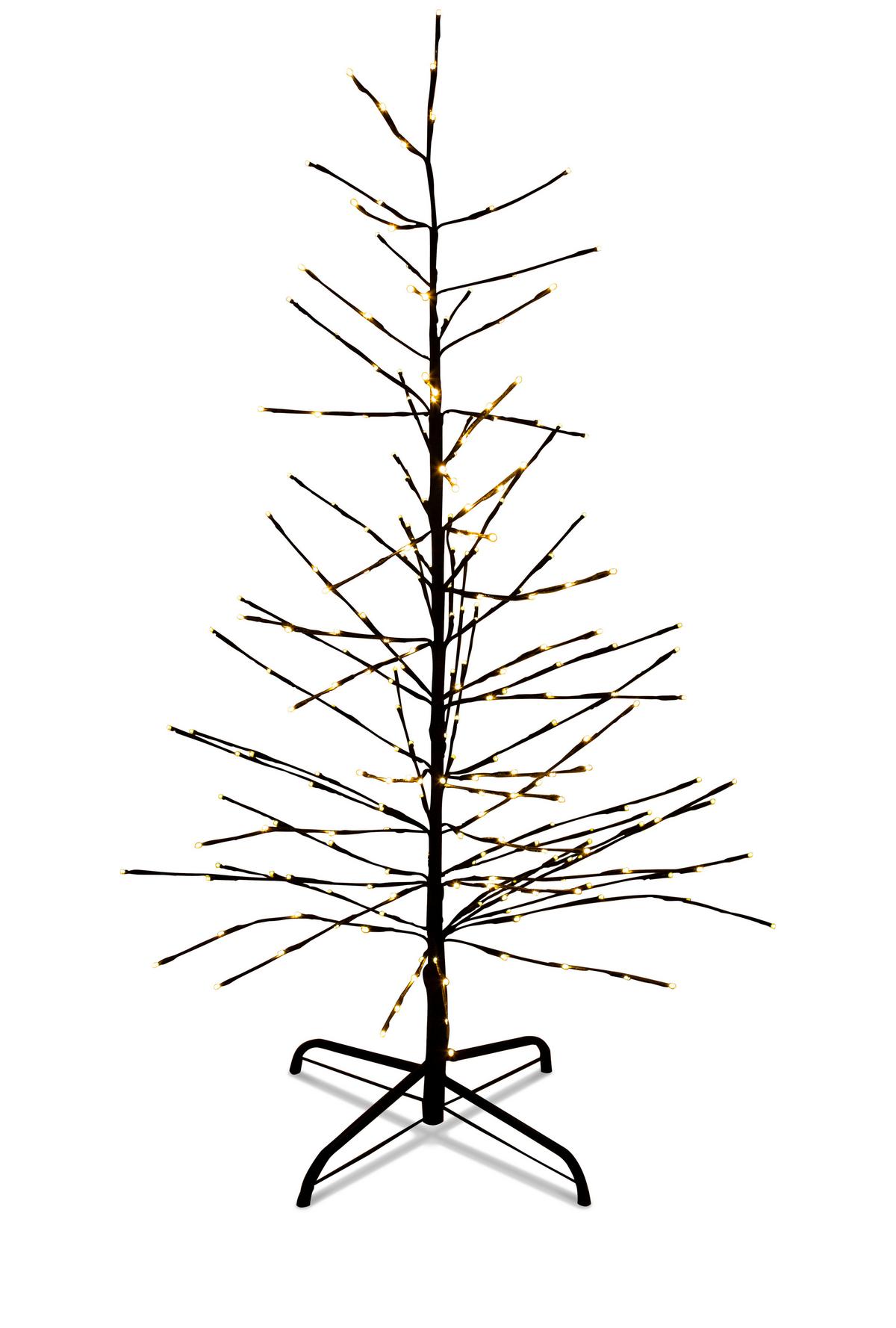 Led Díszlámpa Baumi - fekete, Konventionell, műanyag/fém (150cm) - Modern Living