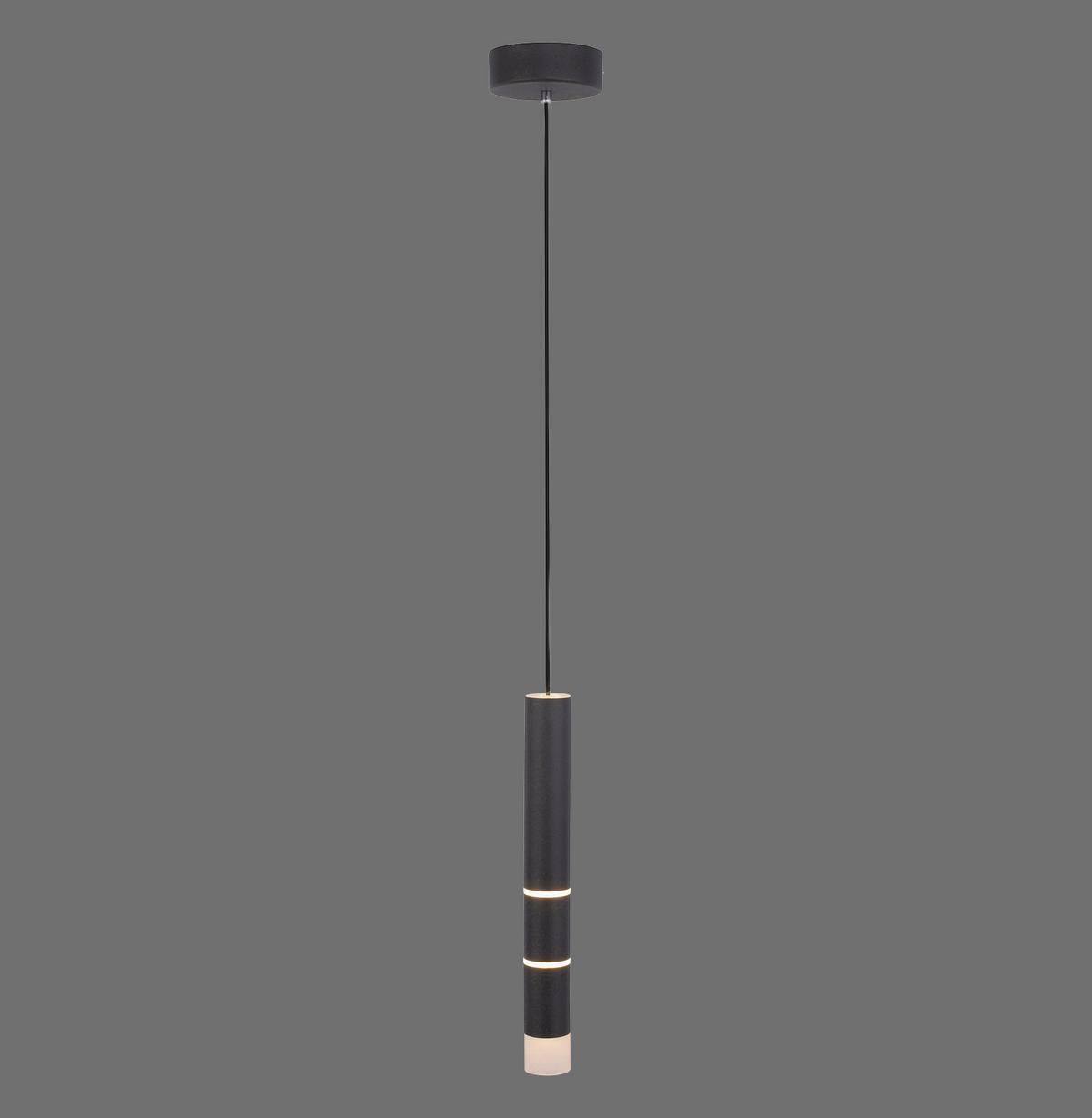 LAMPA WISZĄCA LED 2211-18 PURE-VEGA - czarny, Design, tworzywo sztuczne/metal (12/12/120cm) - Neuhaus PURE