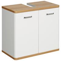 SZAFKA POD UMYWALKĘ NALA - kolor dębowy/biały, Konventionell, materiał drewnopochodny (60/53/33cm) - Xora