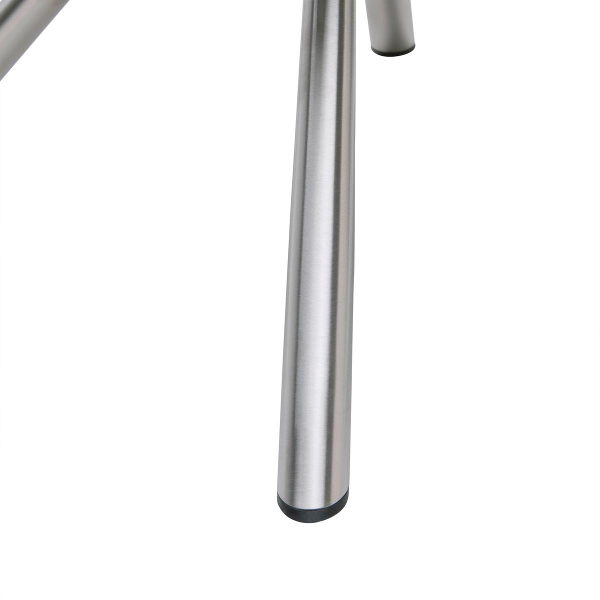 Drehstuhl Perama Edelstahlfarben/Pastellgrün - Edelstahlfarben/Pastellgrün, MODERN, Textil/Metall (61/83/61cm) - Mömax