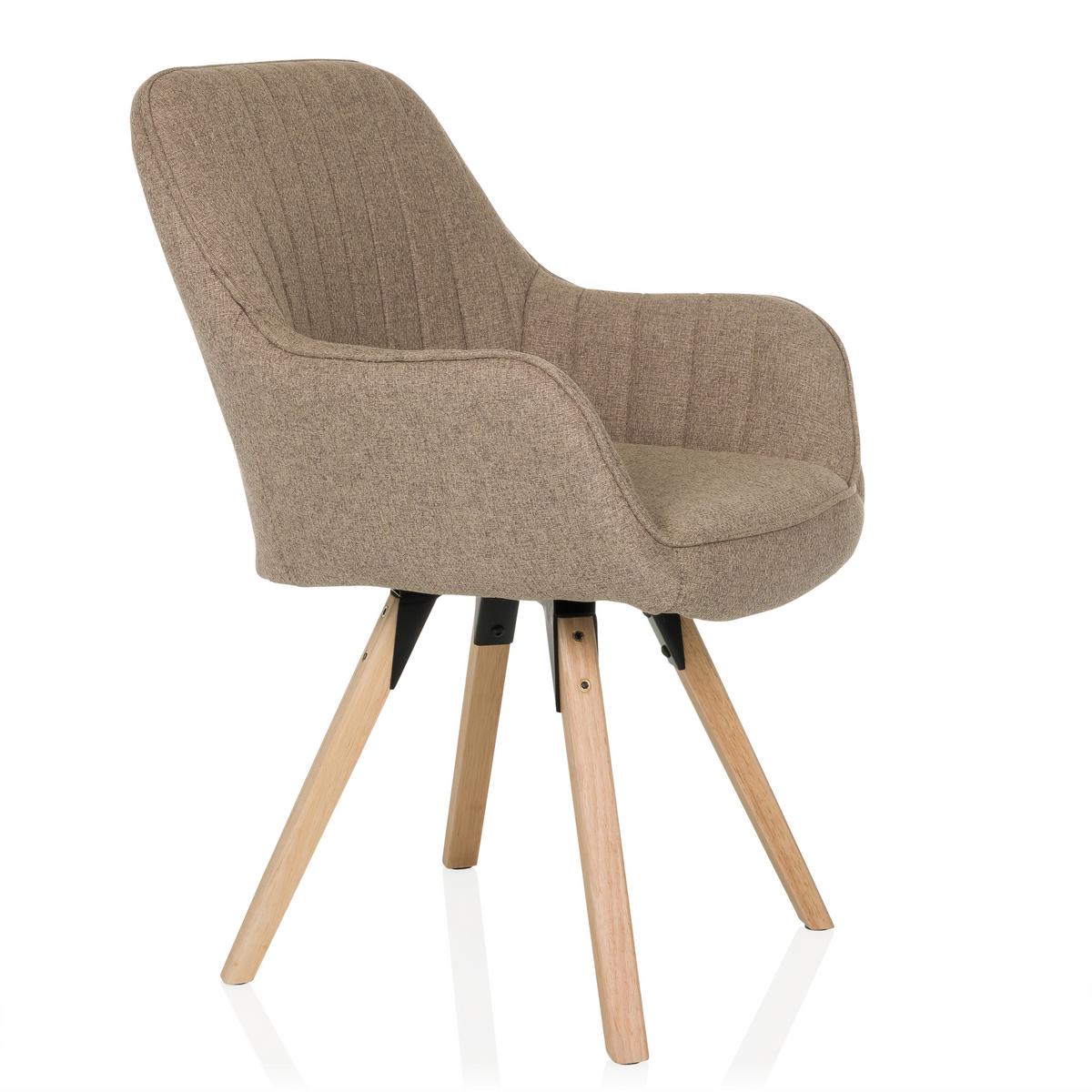 Naslanjač Scandi Soft, Bež - barve bukve/bež, Moderno, tekstil/les (56/84/62cm) - MID.YOU