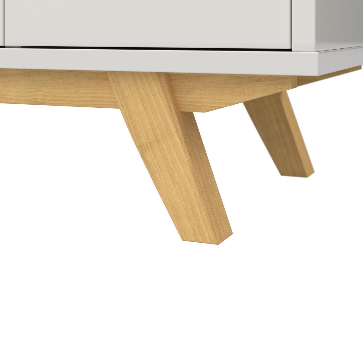 Drehtürenschrank Milan Weiß ca. 90x180x40 cm - Ecru/Weiss, Modern, Holz/Holzwerkstoff (90/180/40cm) - Bessagi Home