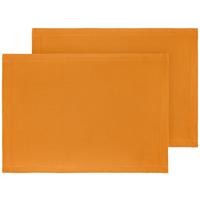 Tischset Steffi in Orange ca. 33x45cm, 2er-Set - Orange, Textil (33/45cm) - Mary's