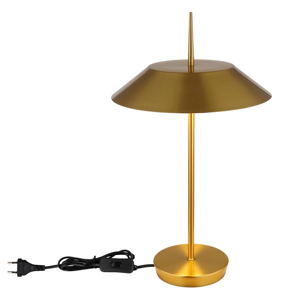 TISCHLEUCHTE 21032M - Messingfarben, Design, Metall (30/52cm) - Globo