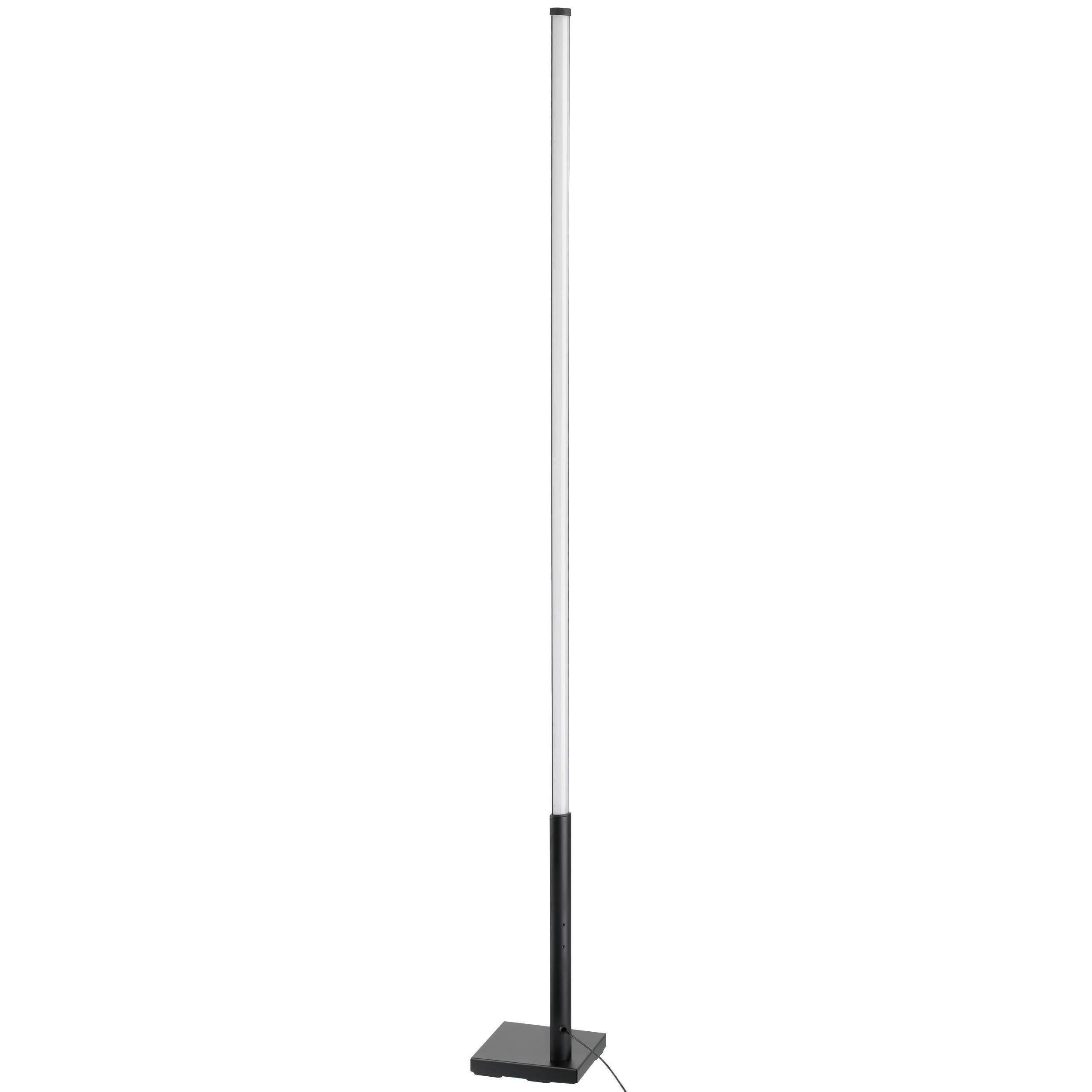 Stehleuchte 75654 Picacha 1 Schwarz/weiss - Weiss/Schwarz, Basics, Kunststoff/Metall (2/2/150cm) - Eglo