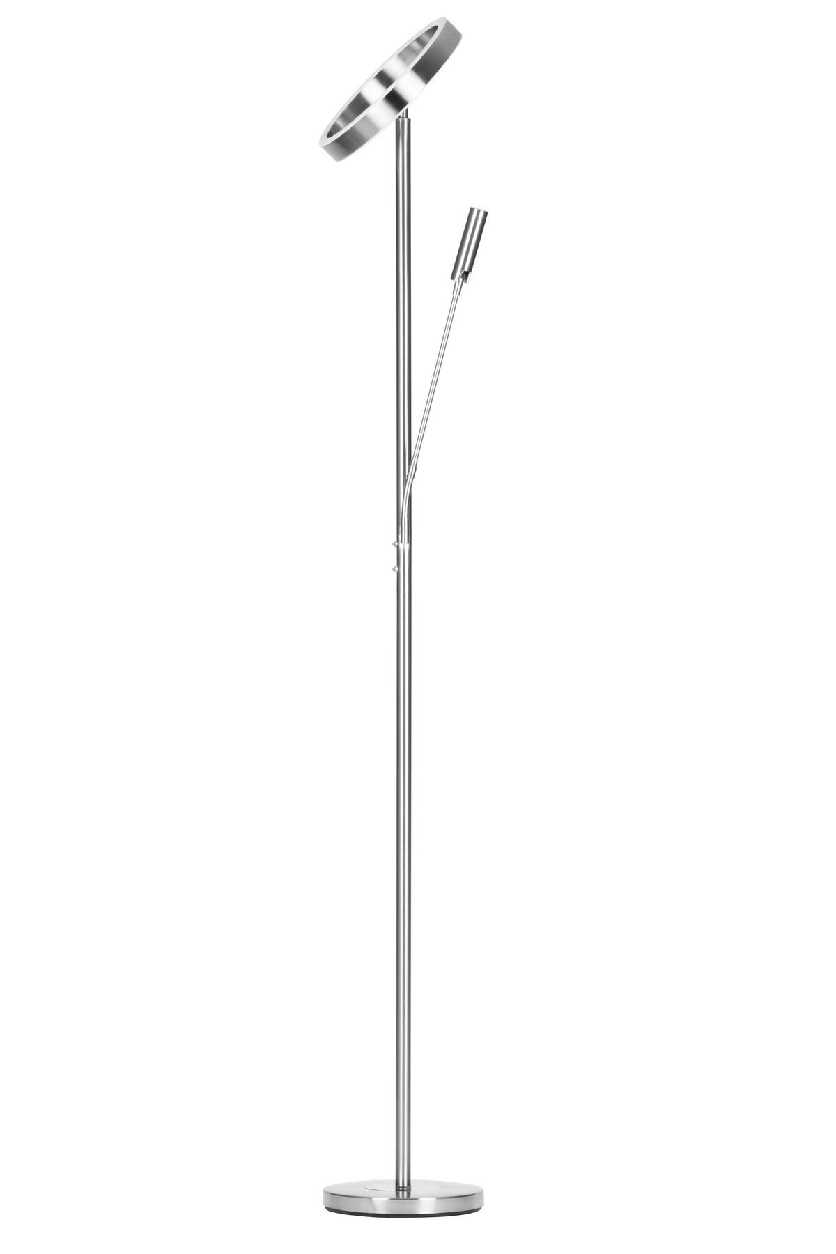 LAMPA LED OŚWIETLAJĄCA SUFIT WORTHING *SBN* - kolor srebrny/biały, Design, tworzywo sztuczne/metal (28/180cm) - Novel