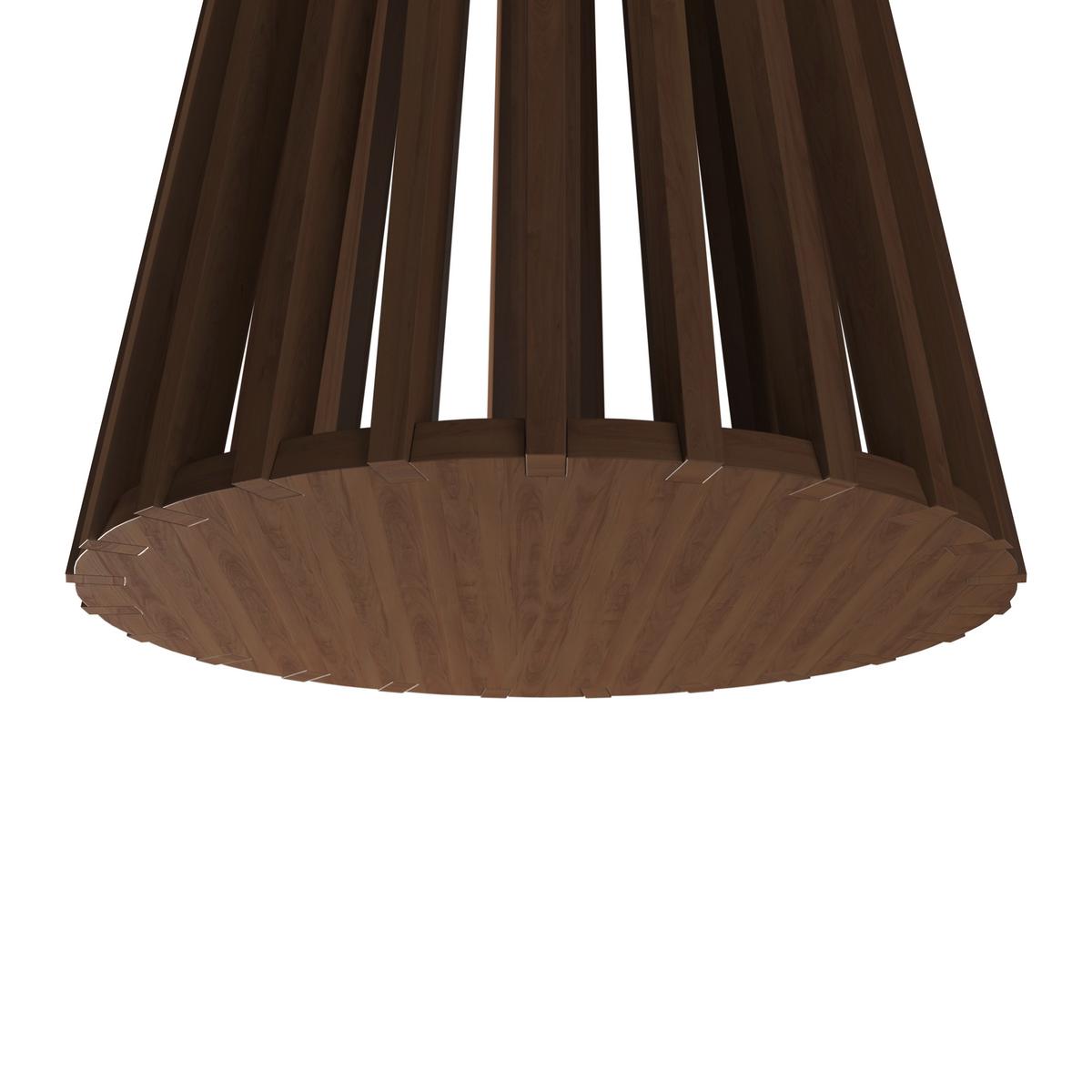 Esstisch Ennio Walnuss MDF L/B/H ca. 120/120/75 cm rund - Walnussfarben, MODERN, Holz/Holzwerkstoff (120/75cm) - Bessagi Home