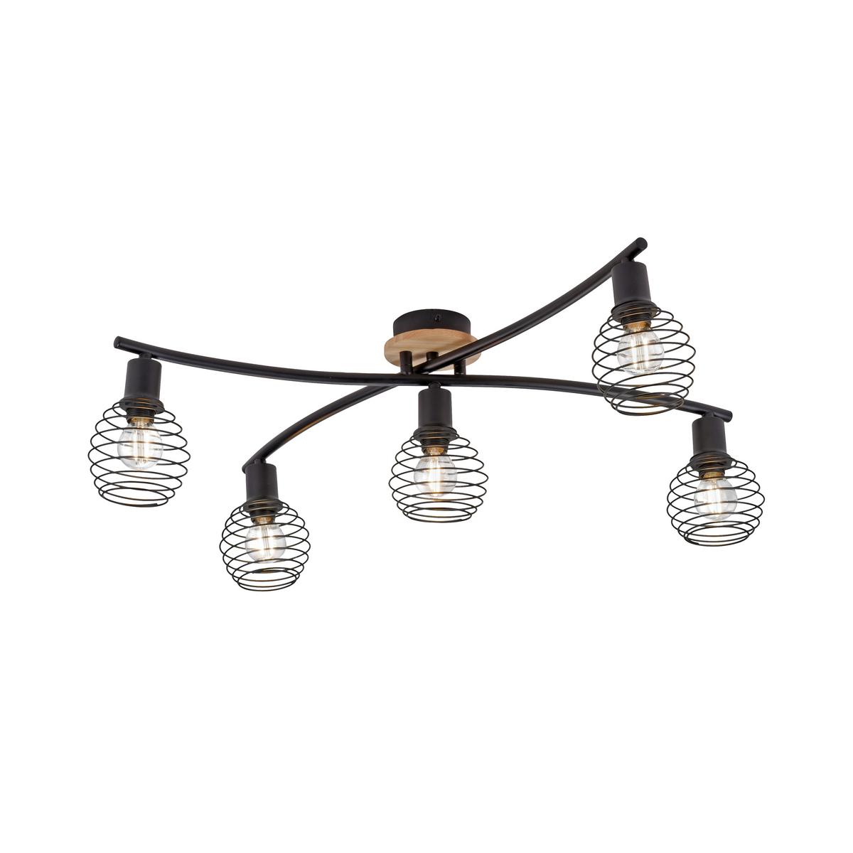 Deckenleuchte Eugen max. 40 Watt - Natur, Holz/Kunststoff (70,1/66,5/20,1cm)