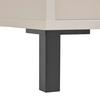KOMMODE ARRAN - Kaschmir/Schwarz, MODERN, Holzwerkstoff (106/90/40cm) - Mömax