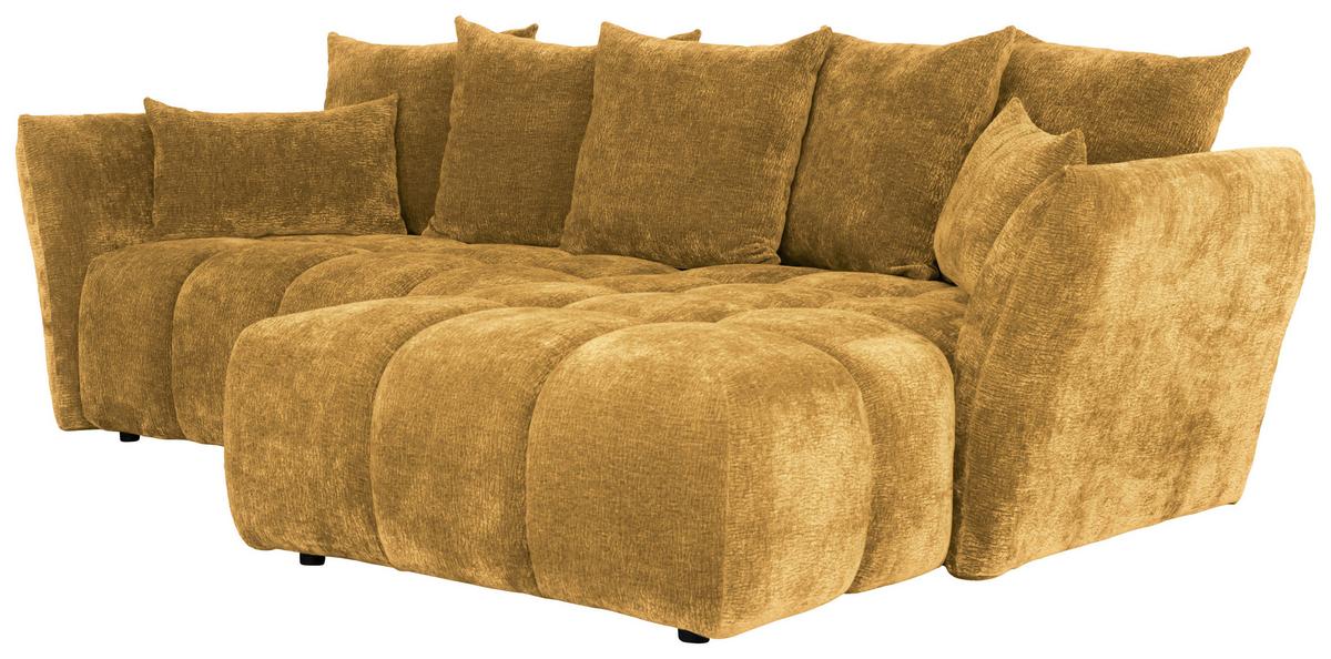 Kutna Garnitura Cammellio - boje senfa/crna, Moderno, tekstil (296/189cm) - Mömax