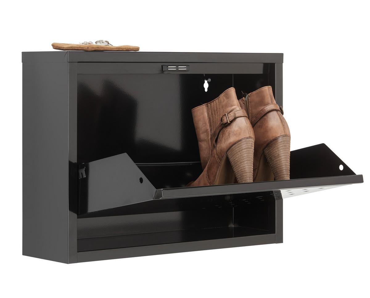 Schuhkipper in Schwarz - Schwarz, Modern, Metall (50/37/15cm) - Mömax