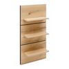 VÄGGHYLLA MATEO - svart/ekfärgad, Modern, trämaterial (50/95,5/18,2cm) - Mömax