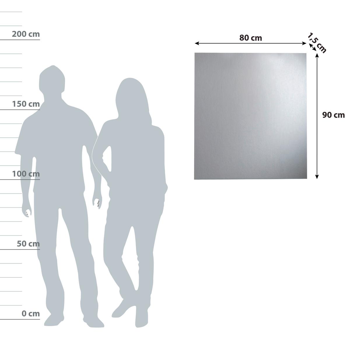 Wandspiegel "Mirror" , verspiegelt - Basics, Glas (80/90/1,5cm) - MID.YOU