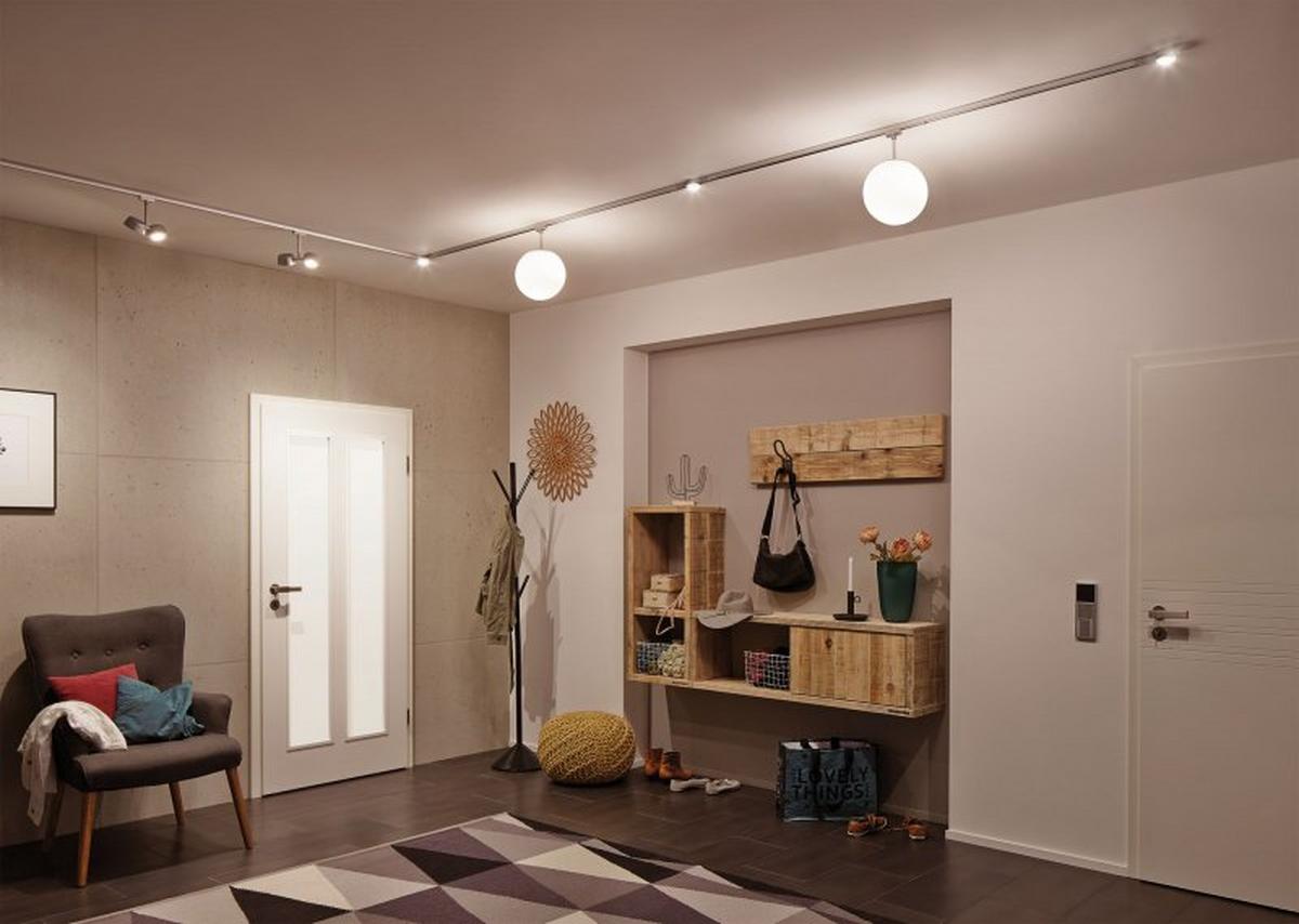 Schienensystem-Endkappe LED End Cap max. 5,8 Watt - Chromfarben, Design, Metall (14,1/2,7/5,7cm) - Paulmann