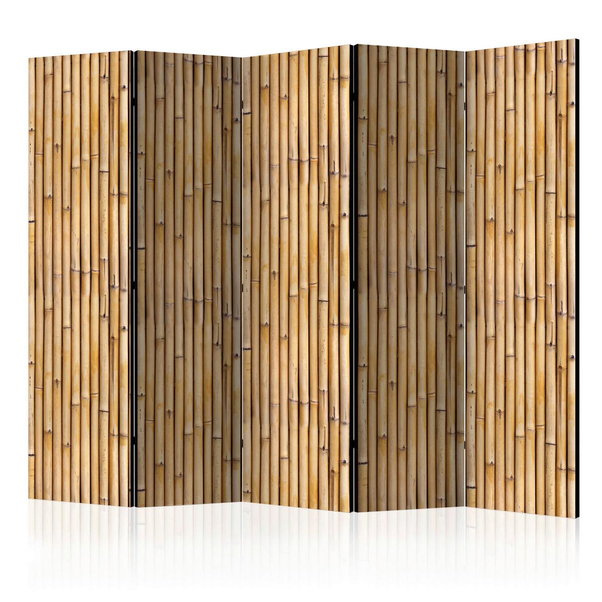 Paravan Amazonian Wall I, 5-Delni, Akustičen - bež/rjava, Basics, umetna masa/tekstil (225/172/3cm) - artgeist