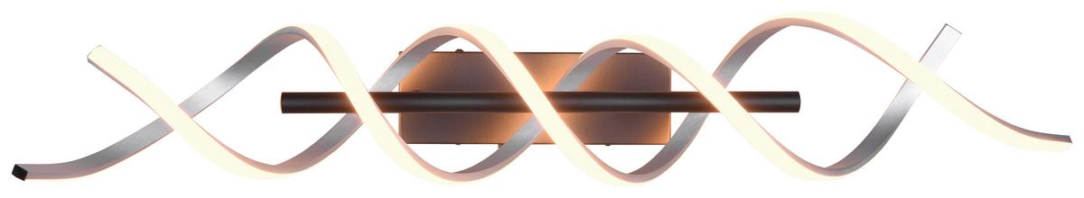 LAMPA SUFITOWA LED 641810205 SEQUENCE - czarny/kolor aluminiowy, Design, metal (90/14,5/20,5cm) - Trio Leuchten