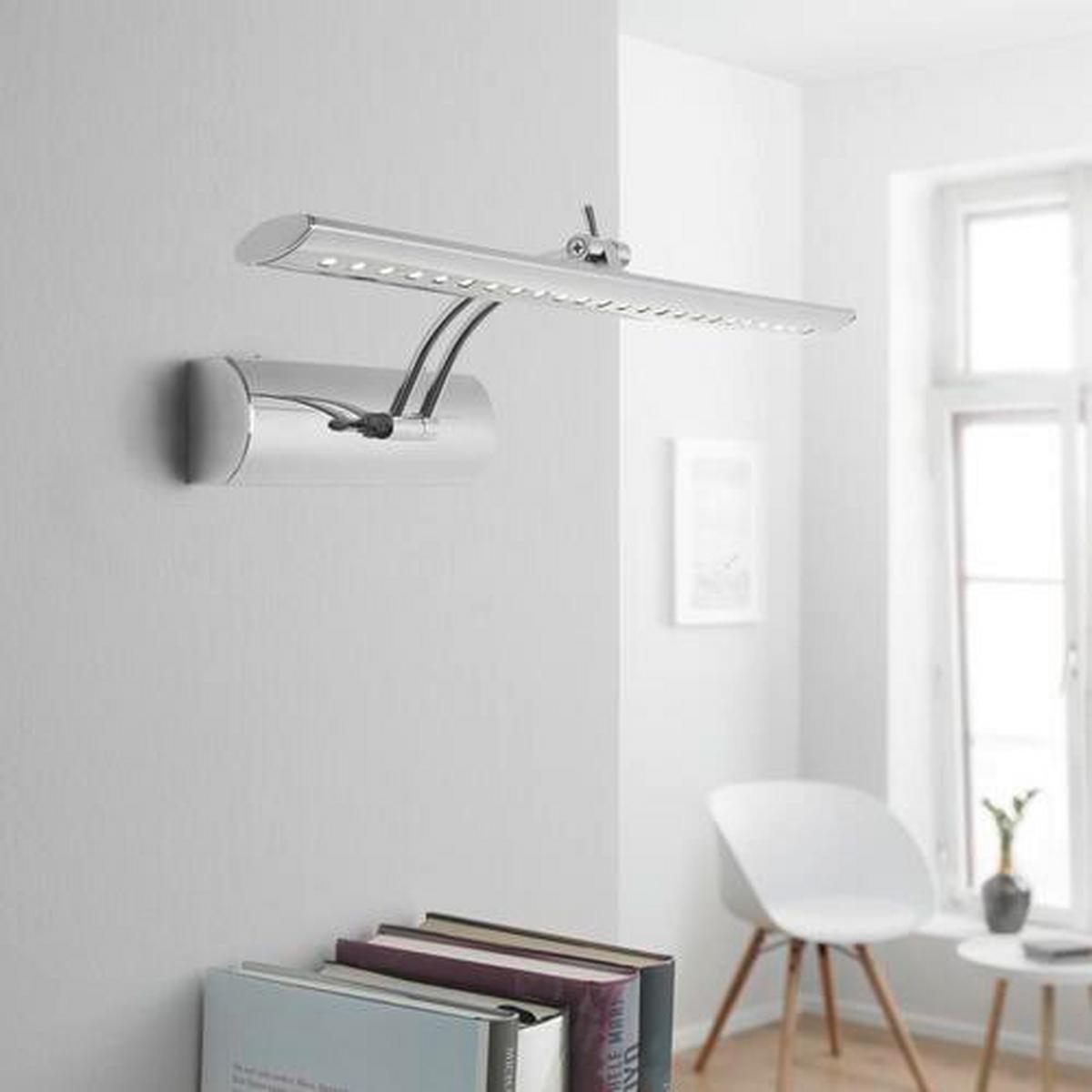 LED-Wandleuchte Picture max. 3 Watt - Chromfarben, Kunststoff/Metall (43/18/16cm)