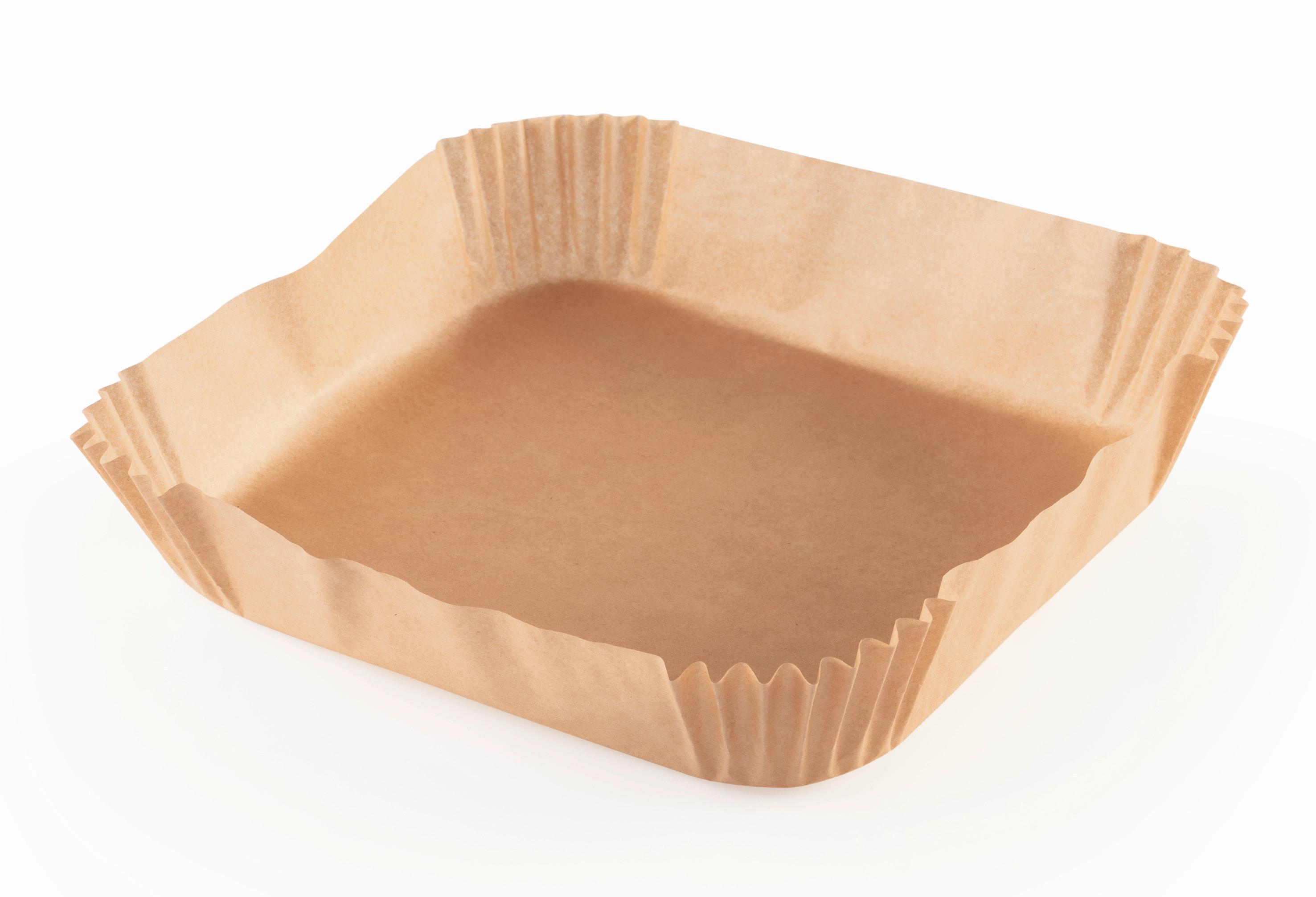 Backpapier Heißluftfritteuse Hellbraun 50 Stück - Hellbraun, KONVENTIONELL, Papier (16/16cm)
