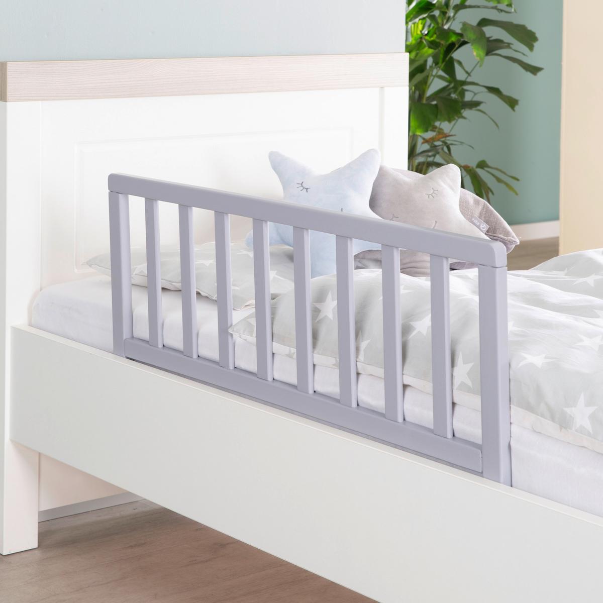 Bettschutzgitter Luna Taupe - Taupe, ROMANTIK / LANDHAUS, Holz/Holzwerkstoff (87.5/38/38cm) - Roba