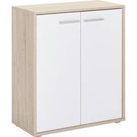 Komód 2 Ajtós Tölgy-fehér Szín Andrea - Sonoma tölgy/fehér, Konventionell, faalapú anyag (60/70/30cm) - Best Price