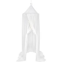 BALDACHIM NAD ŁÓŻKO ROMANTIK - biały, Basics, tkanina (71/235cm) - Patinio