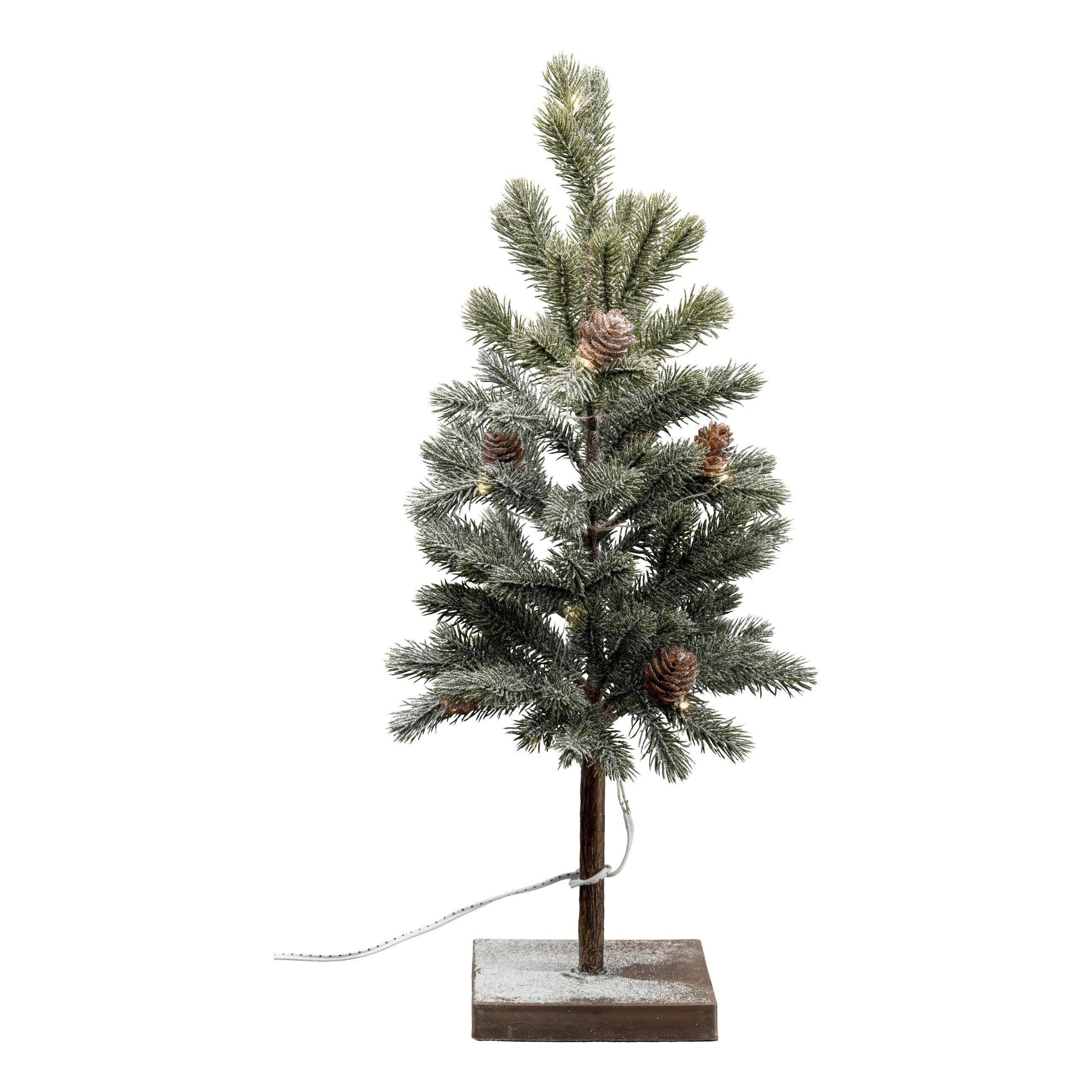 Kunstpflanze Tannenbäumchen Grün/Grau - Grau/Grün, Basics, Kunststoff (40cm)