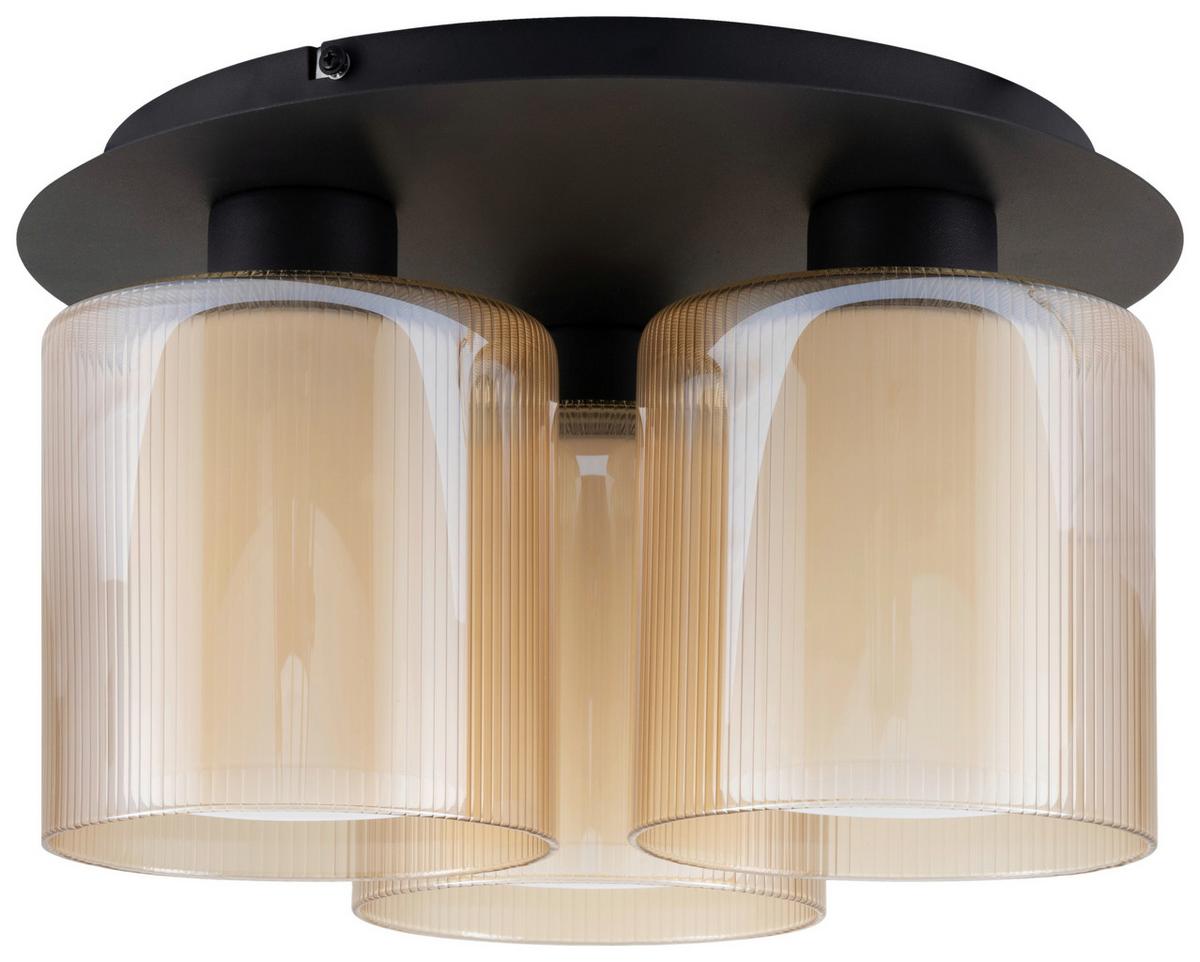 LAMPA SUFITOWA DALIHA - kolor bursztynowy, Design, metal/szkło (35/21cm) - Collet's Monde