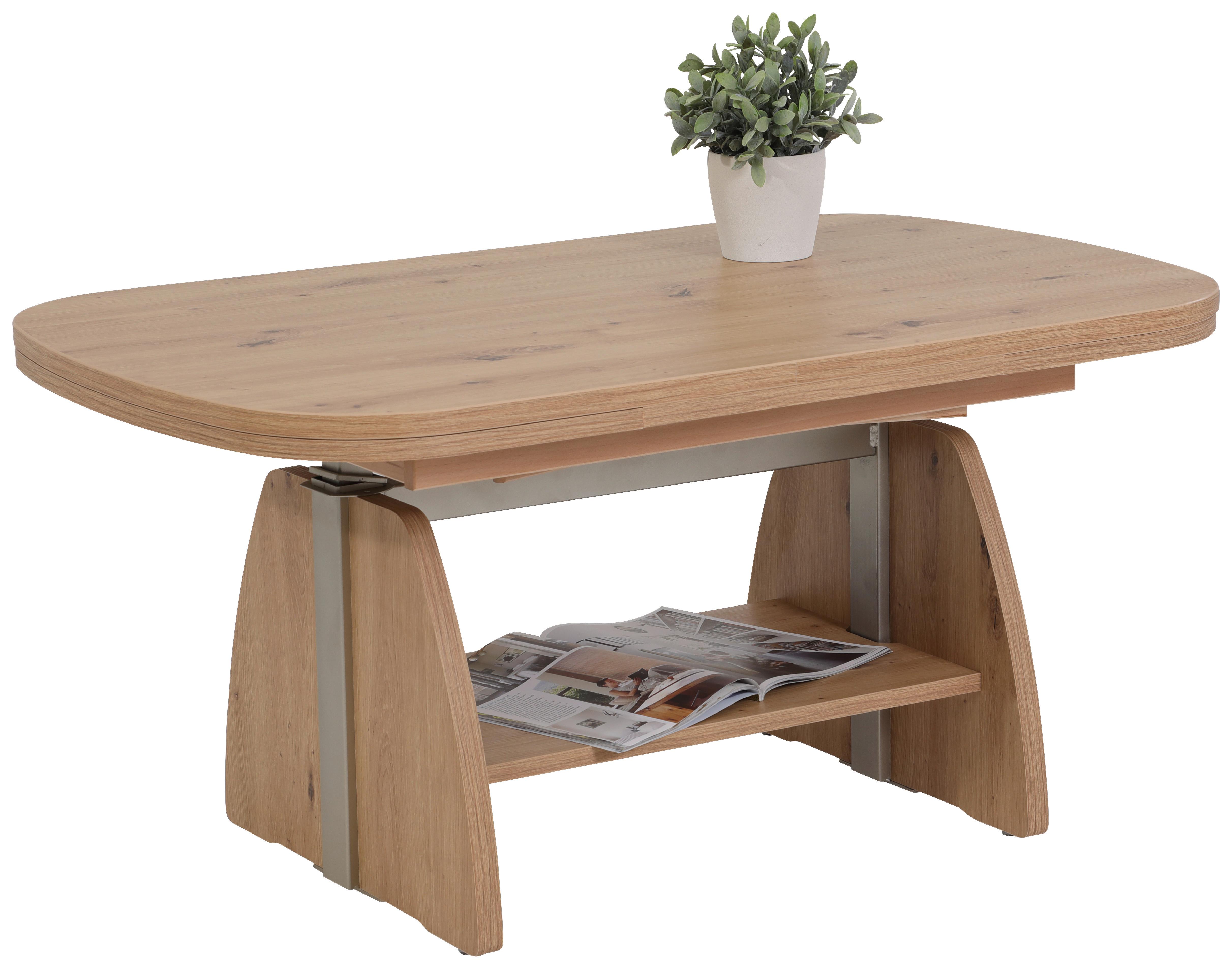 STOLIK KAWOWY COLIN - dąb artisan, Konventionell, materiał drewnopochodny (108-157/67/53-69cm) - Boxxx
