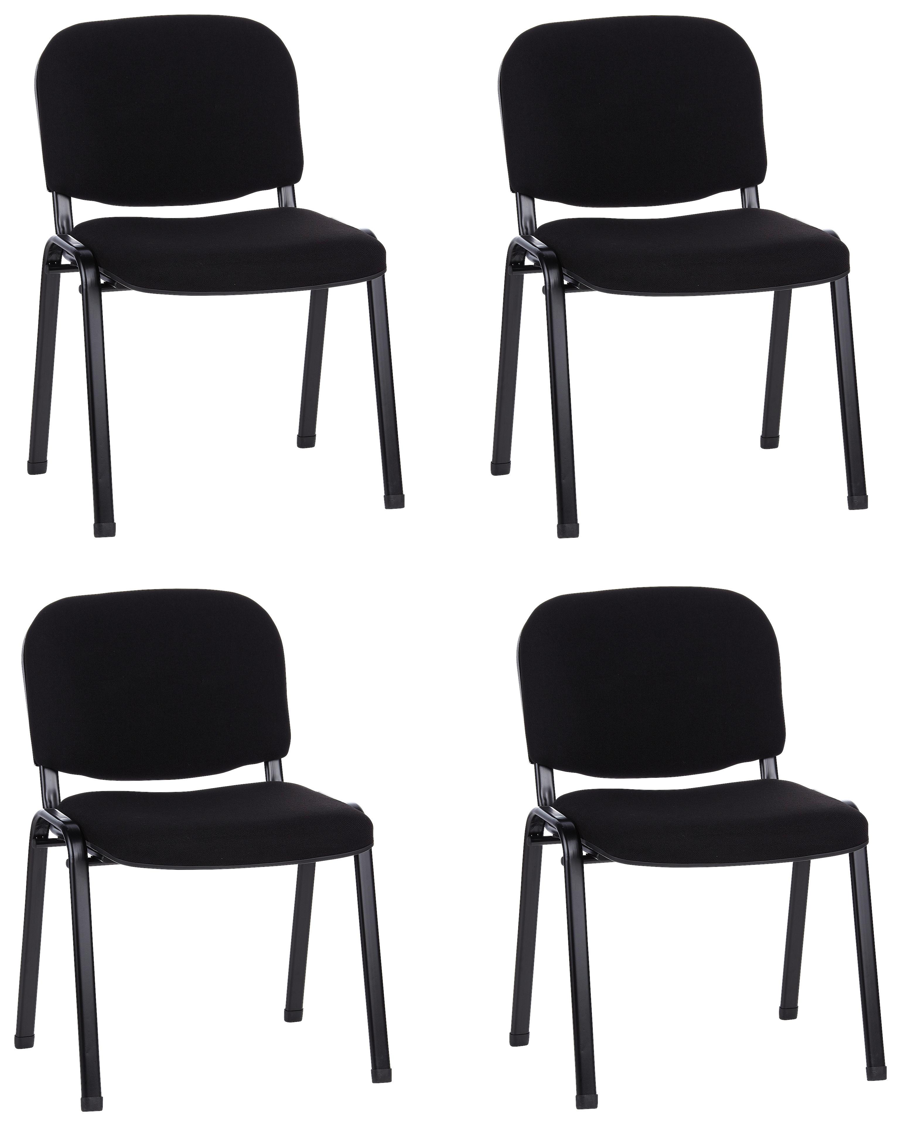 Set Konferenčnih Stolov Xt 600, Črna, 4-Delni - črna, Basics, kovina/tekstil (58/84/48cm) - MID.YOU