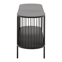 Comodă joasă TIAGO -EXKLUSIV- - negru, Lifestyle, metal (120/54/34cm) - Modern Living