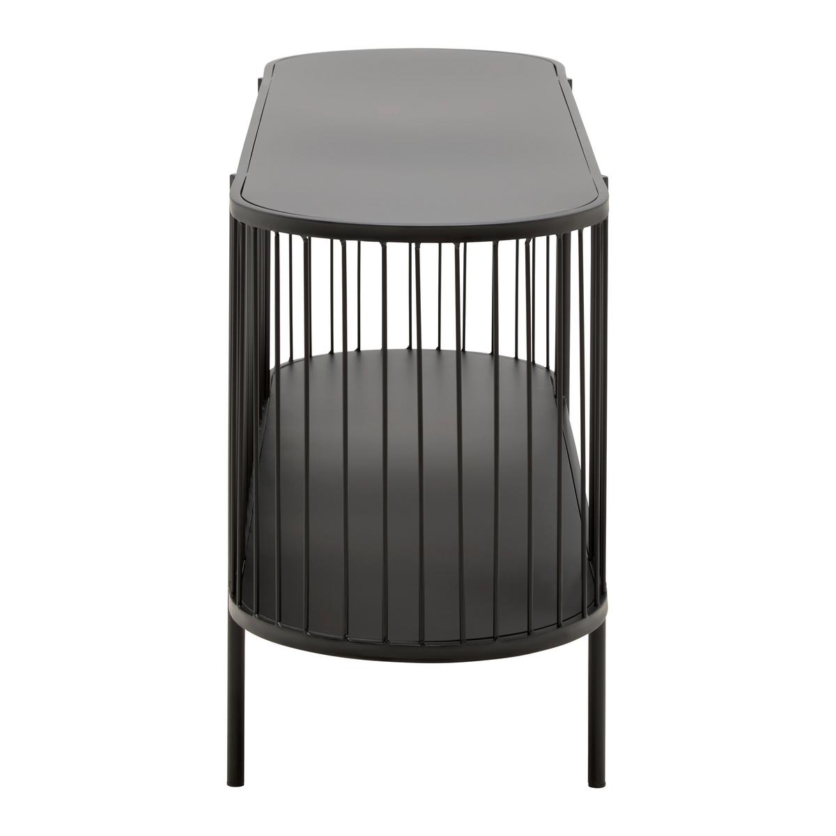 Tv Szekrény Tiago - fekete, Lifestyle, fém (120/54/34cm) - Mömax
