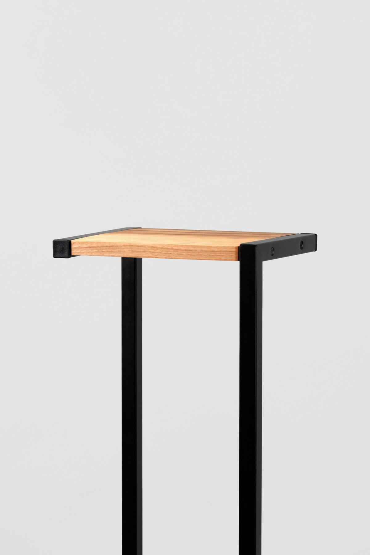 Blumenständer Schwarz - Schwarz, Basics, Metall (23/75/20cm)