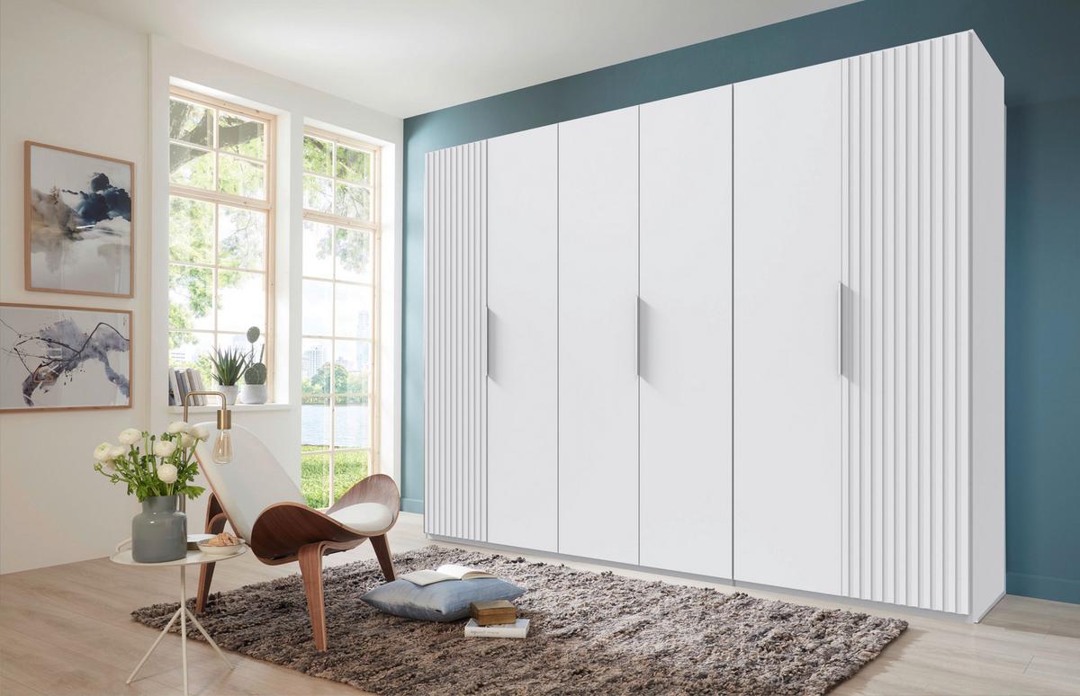 DULAP USI ROTATIVE ANDORRA - alb, Modern, material pe bază de lemn (300/216/58cm) - Modern Living