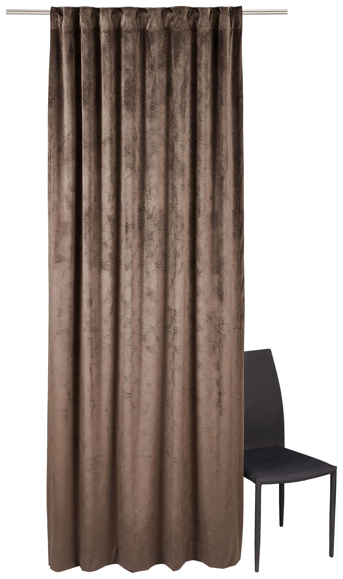 ZASŁONA GOTOWA J-IMPRESS JOOP! - brązowy, Design, tkanina (130/250cm) - Joop!