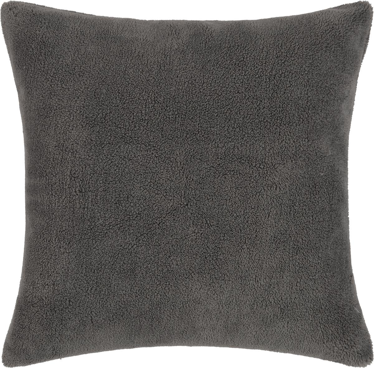 Zierkissen Fake Sheep in Anthrazit ca. 45x45cm - Anthrazit, Modern (45/45cm) - Modern Living