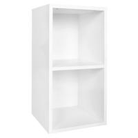 Standregal ca. 30x60x30 cm Weiß - Weiß, KONVENTIONELL, Holzwerkstoff (30/60/30cm) - MID.YOU