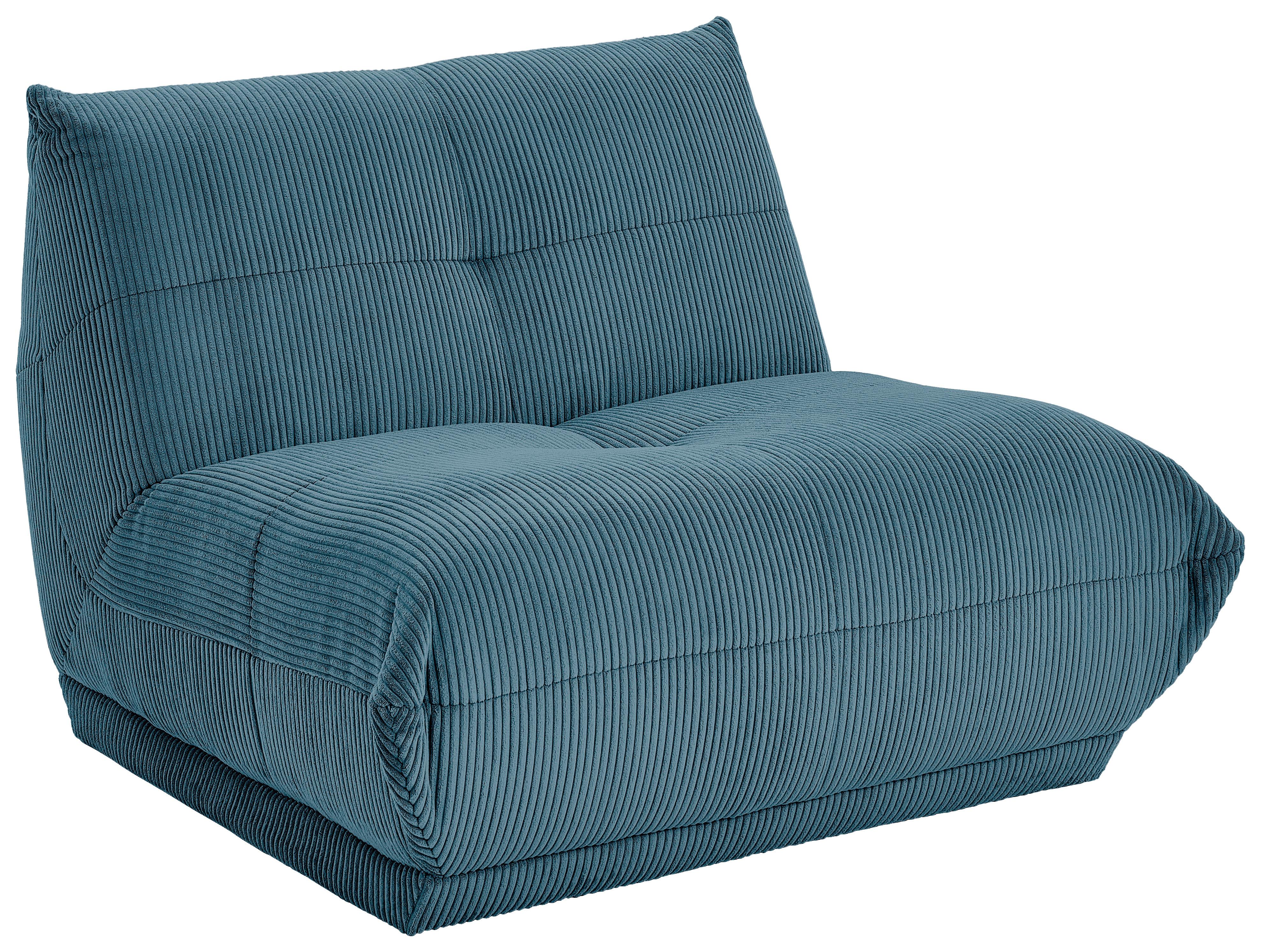 Modul Sofaelement Giselle Petrol - Petrol, Trend, Textil (105/80/112cm) - Livetastic