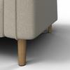 RECAMIERE FANNY - gråbrun/naturfärgad, Modern, trä/textil (154/55/73cm) - Bessagi Home