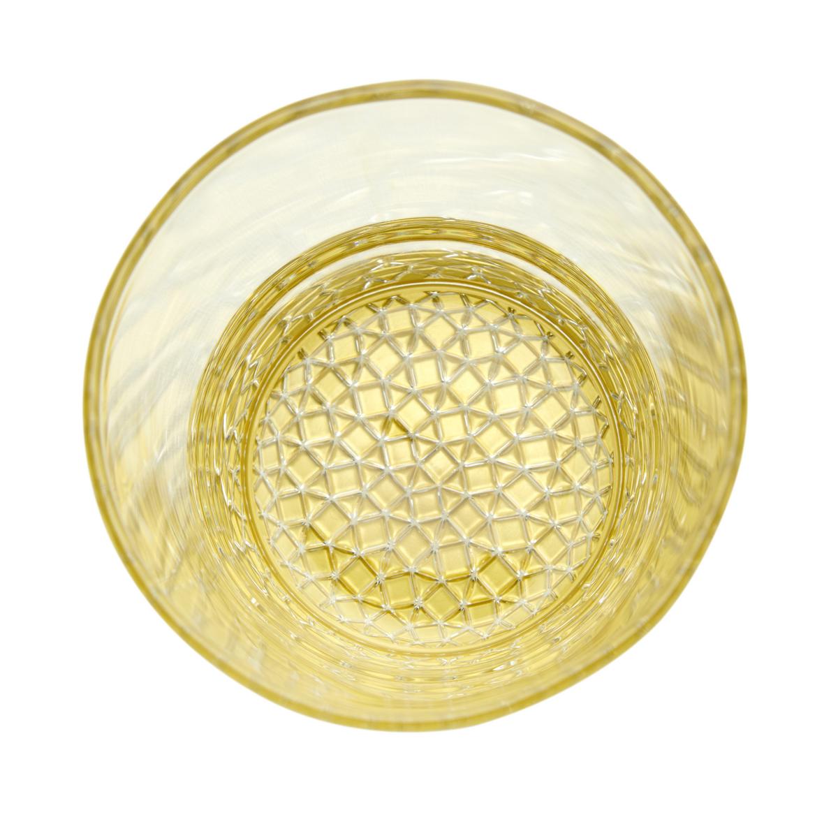 KOMPLET SZKŁA STOŁOWEGO ADORNO - kolor złoty, Modern, szkło (400ml) - Bessagi Home