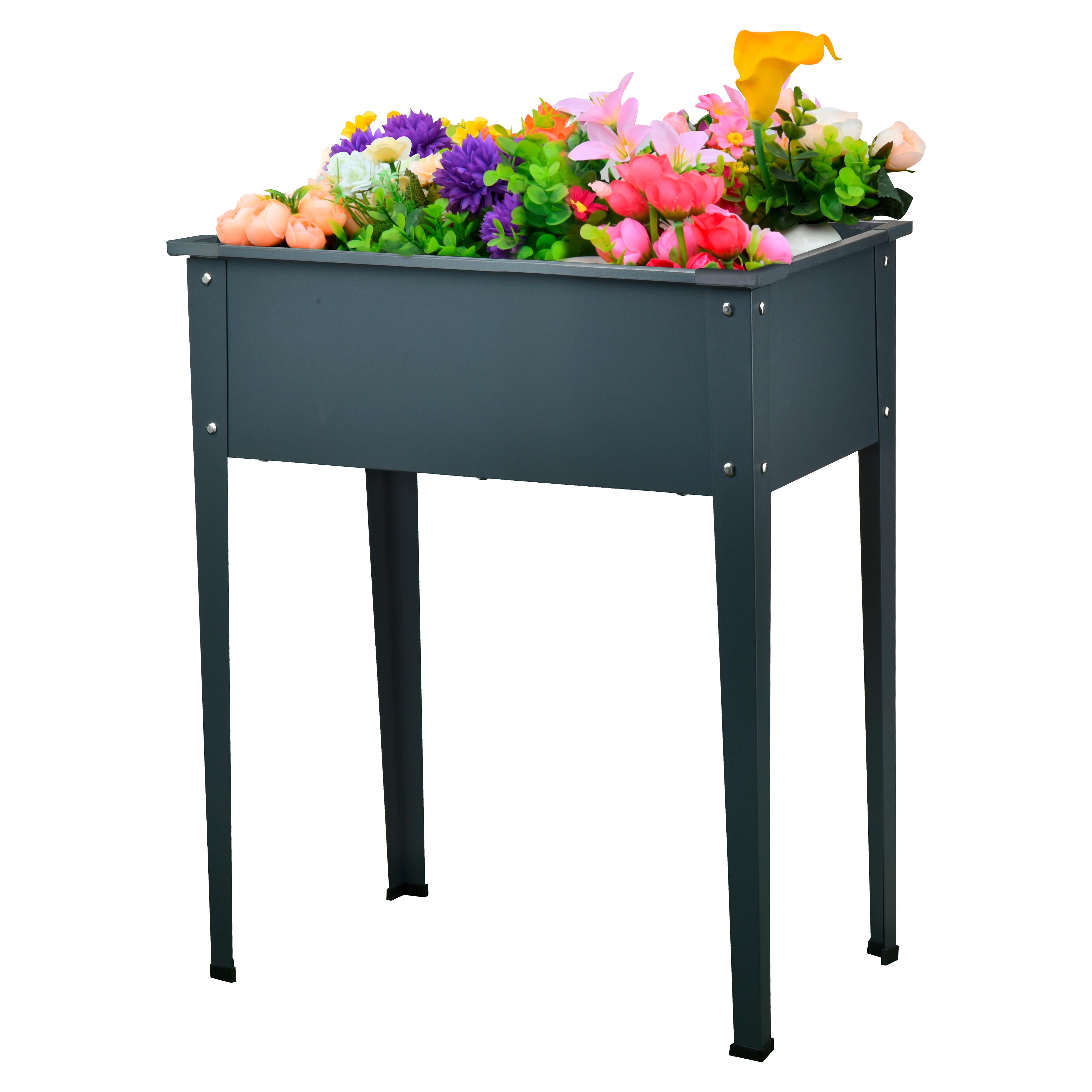 WYSOKA GRZĄDKA TYP: 69801 - antracytowy, Basics, metal (60/80/30cm)