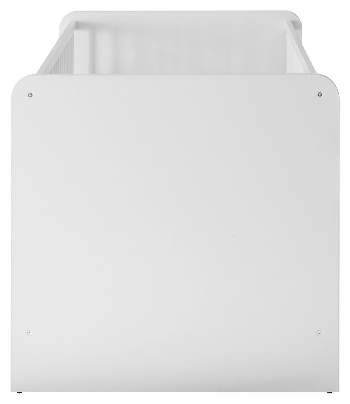 Otroška Posteljica Bibo, Bela, 70x140cm - bela, Konvencionalno, leseni material (70/140cm) - MID.YOU