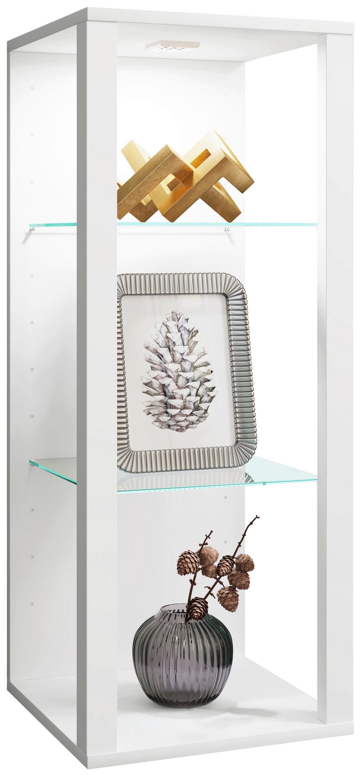 Hängevitrine Glasol Weiß - Weiß, Design, Glas/Holzwerkstoff (35/90/35cm) - MID.YOU