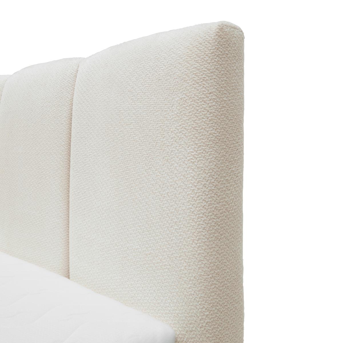 Bett Luna Beige ca. 100x200cm - Beige/Schwarz, MODERN, Holz/Kunststoff (100/200cm) - Mömax