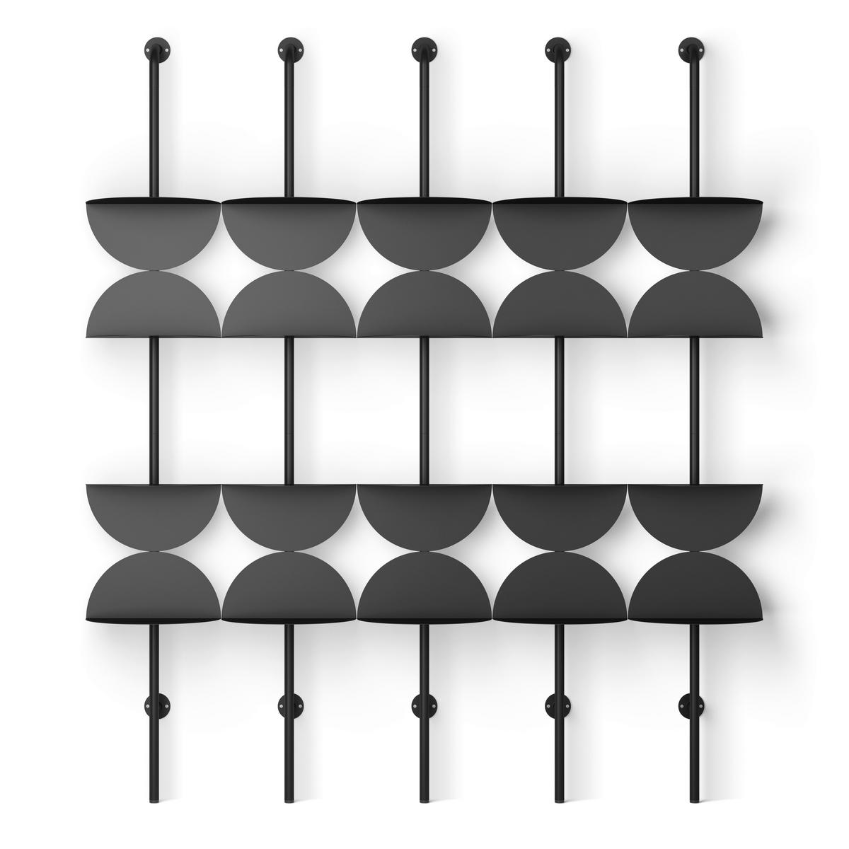 Wandboard Schwarz - Schwarz, Basics, Metall (35/27/204cm) - Umbra
