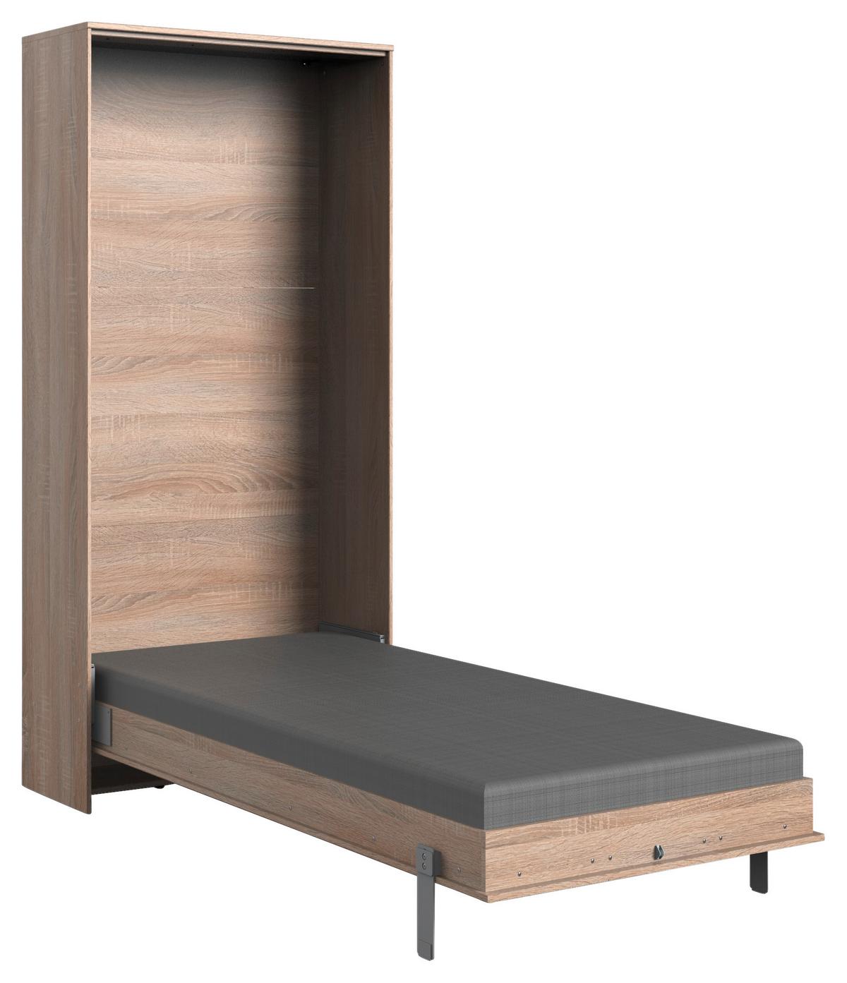 Klappbett Juist ca. 90x200 cm Eiche - Eichefarben, KONVENTIONELL, Holz/Holzwerkstoff (90/200cm) - MID.YOU